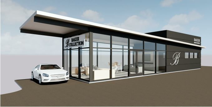 Baker Motor Company new Mount Pleasant building